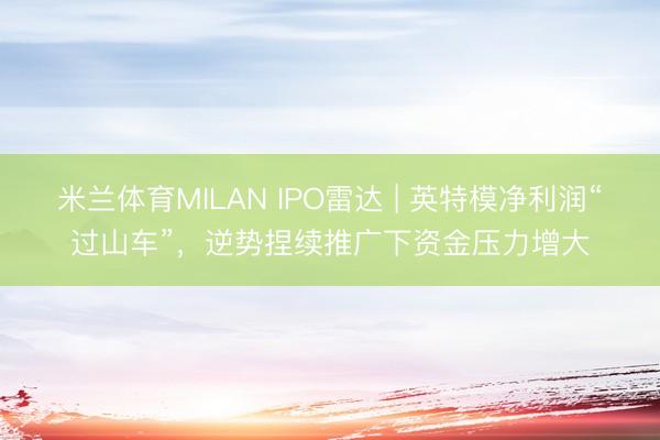 米兰体育MILAN IPO雷达 | 英特模净利润“过山车”，逆势捏续推广下资金压力增大